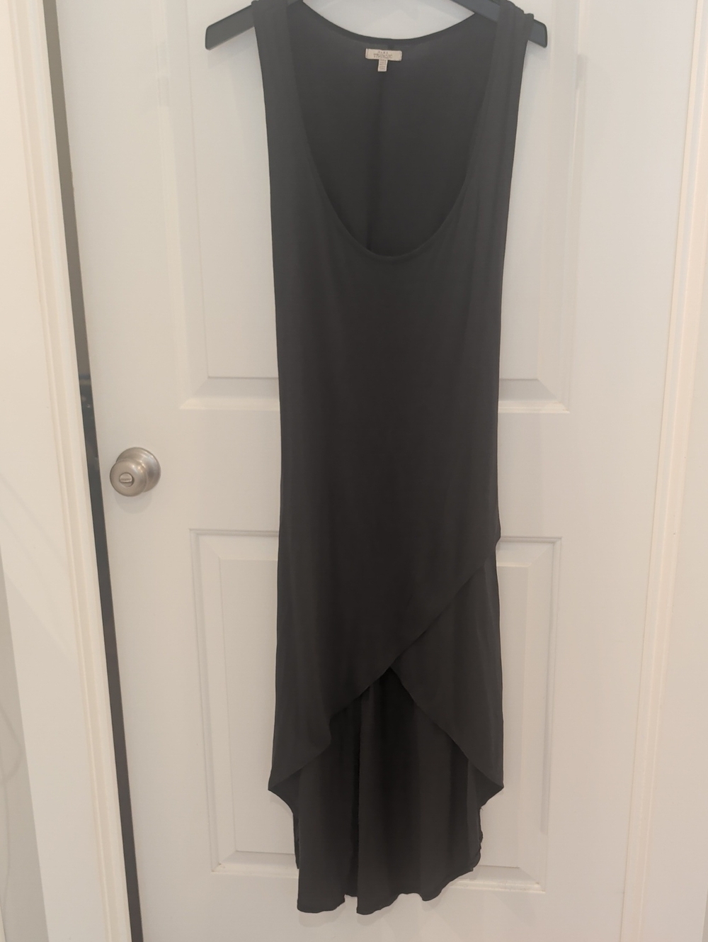 Zara Sleeveless Black High-Low Dress